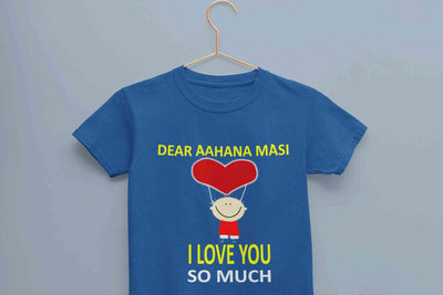 Custom Name I love My Masi So Much Half Sleeves T-Shirt For Girls -FunkyTeesClub