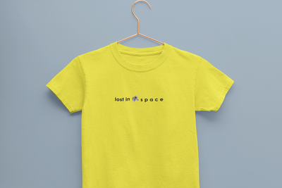 Lost In Space Minimals Half Sleeves T-Shirt for Boy-FunkyTeesClub