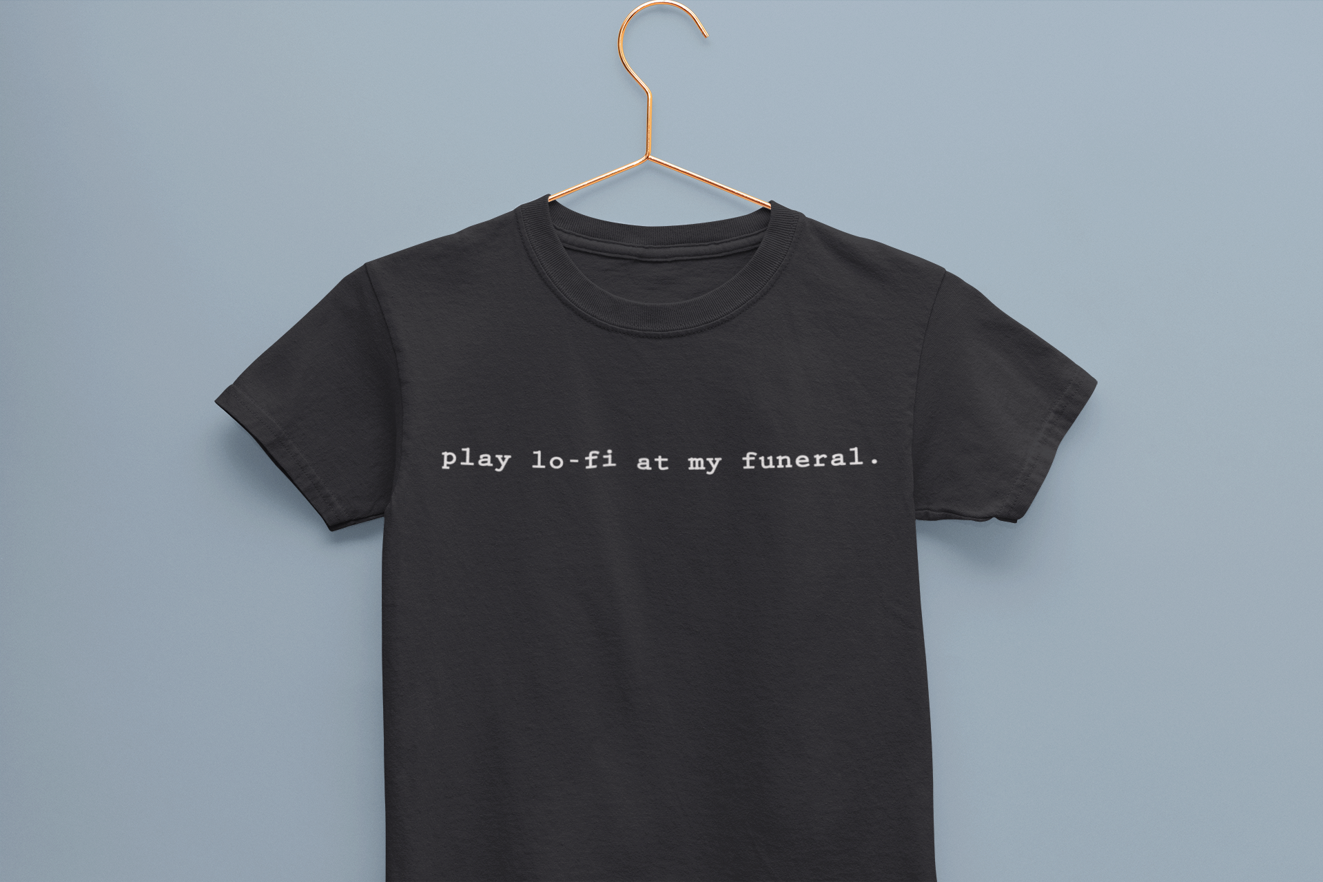 Play Lofi At My Funeral Minimals Half Sleeves T-Shirt for Boy-FunkyTeesClub