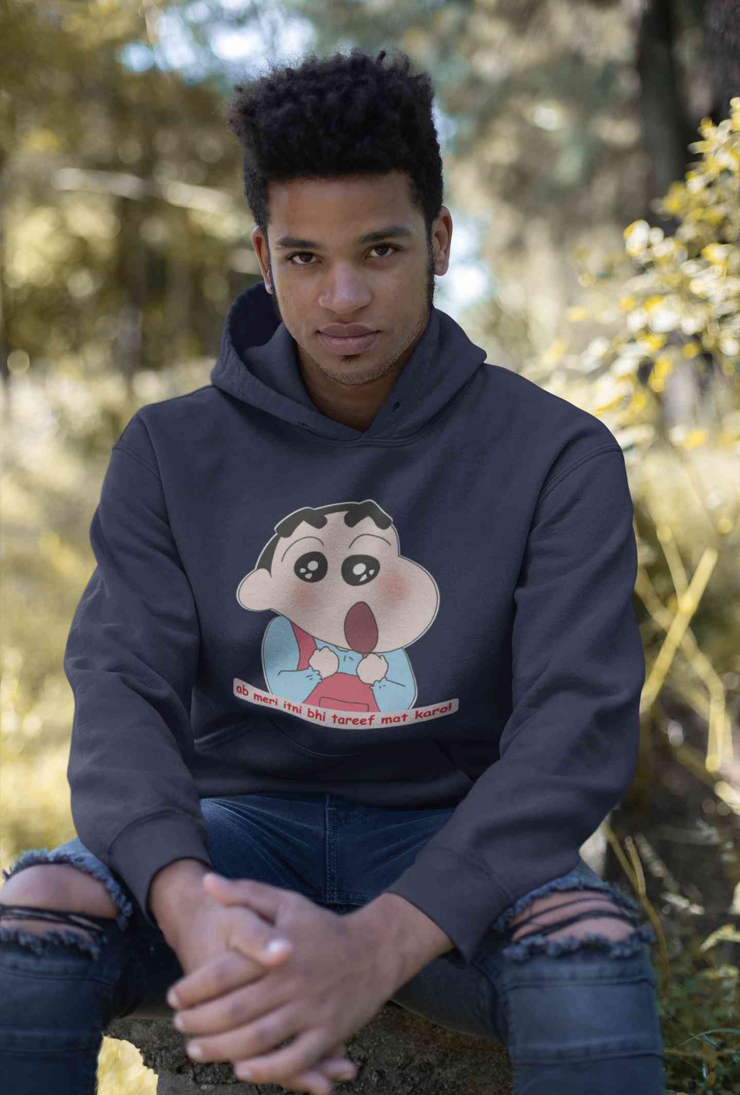 Itni Tareef Cartoon Funny Memes Men Hoodies-FunkyTeesClub
