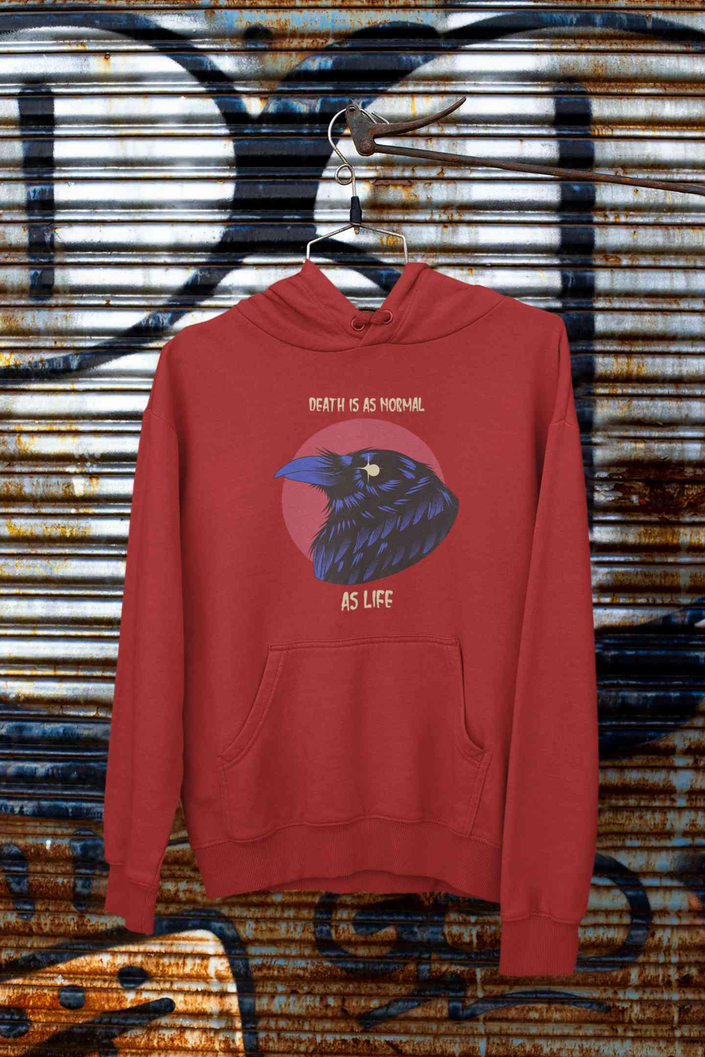 Crow Inspired By The Sandman Comic Book Men Hoodies-FunkyTeesClub