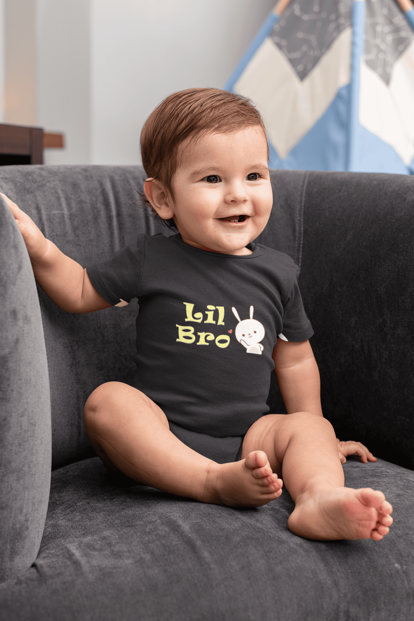 Little Bro Rakshabadhan Rompers for Baby Boy- FunkyTeesClub