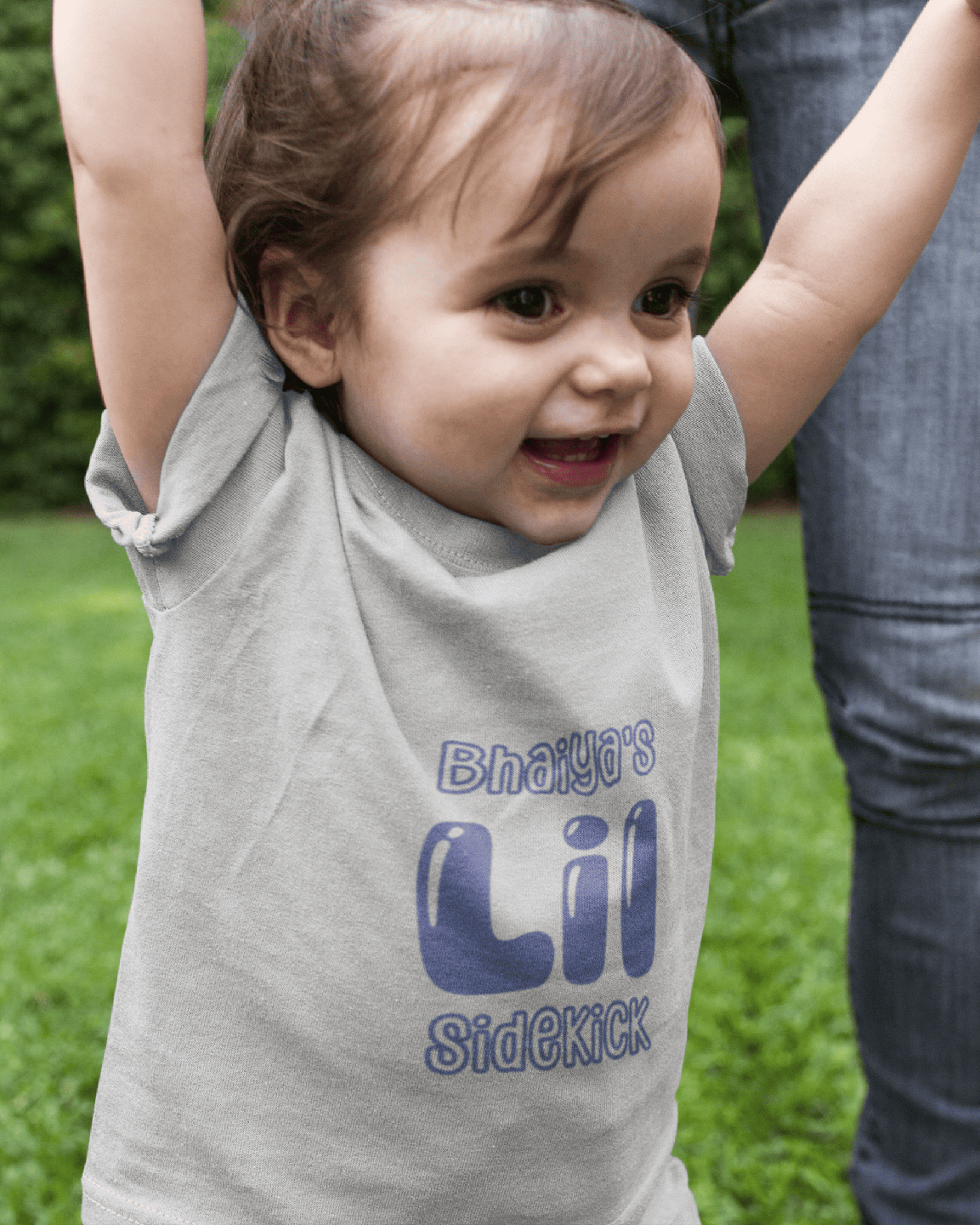Bhaiyas Little Sidekick Rakshabandhan Half Sleeves T-Shirt For Girls -FunkyTeesClub