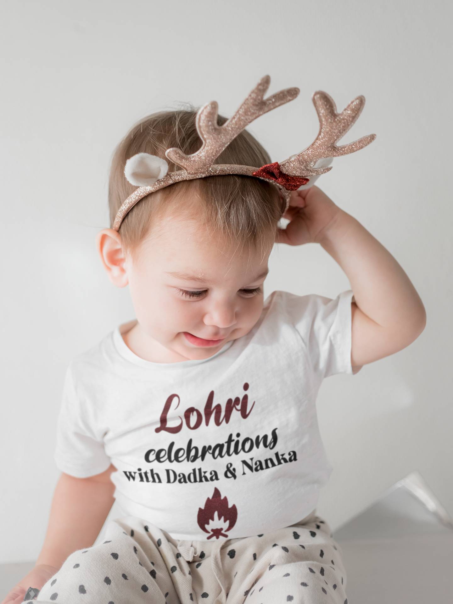 Lohri Celebrations Half Sleeves T-Shirt for Boy-FunkyTeesClub