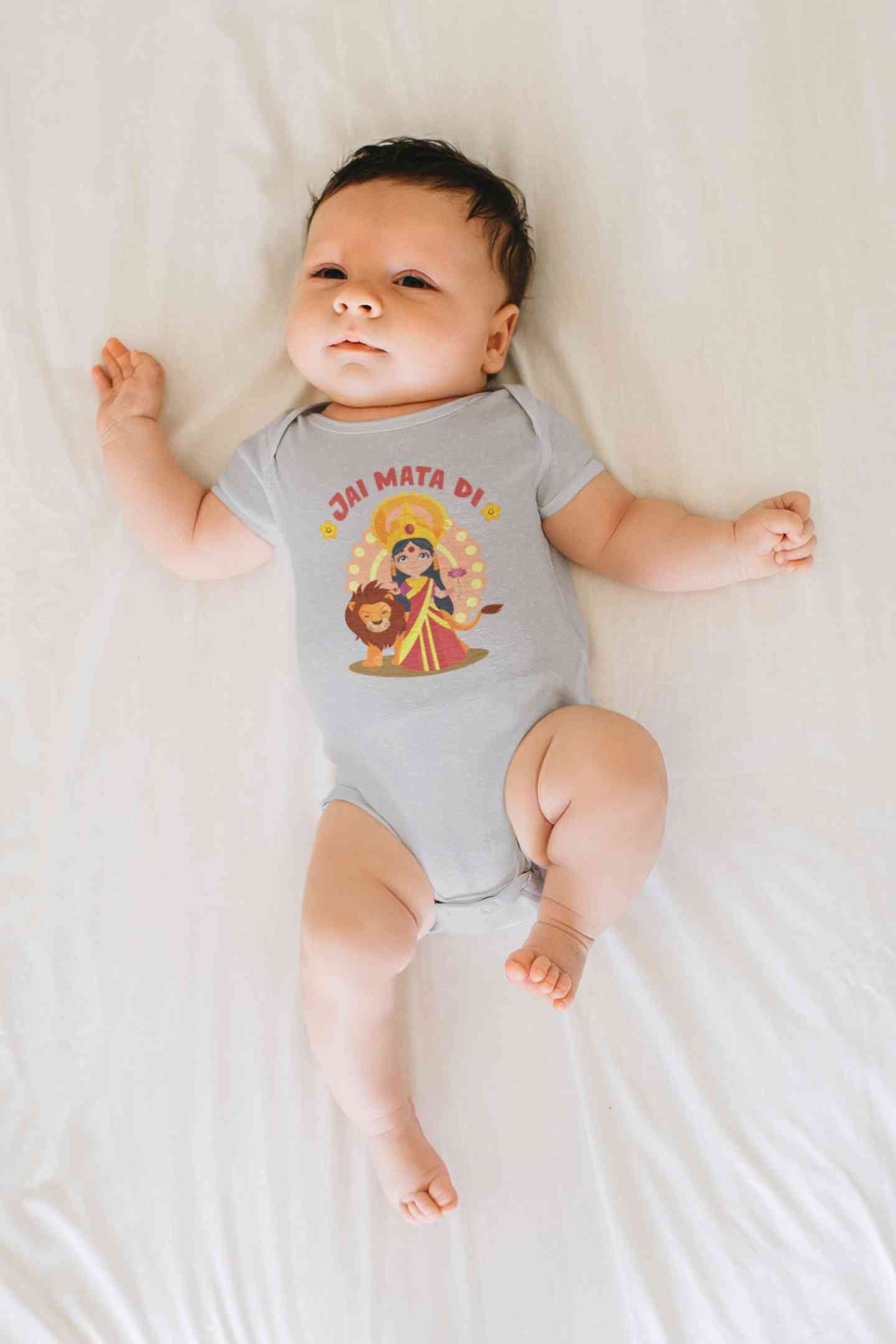 Jai Mata Di Navratri Rompers for Baby Boy- FunkyTeesClub
