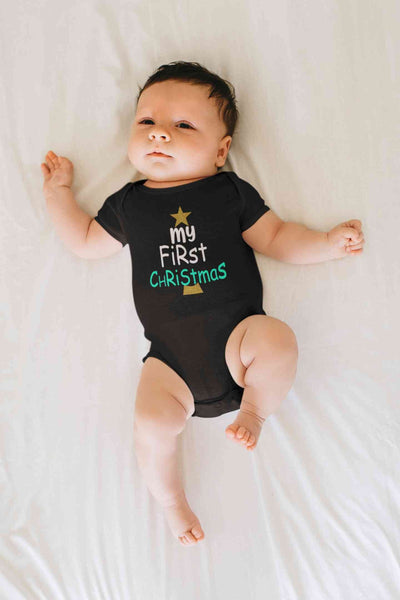 My First Christmas Rompers for Baby Boy- FunkyTeesClub