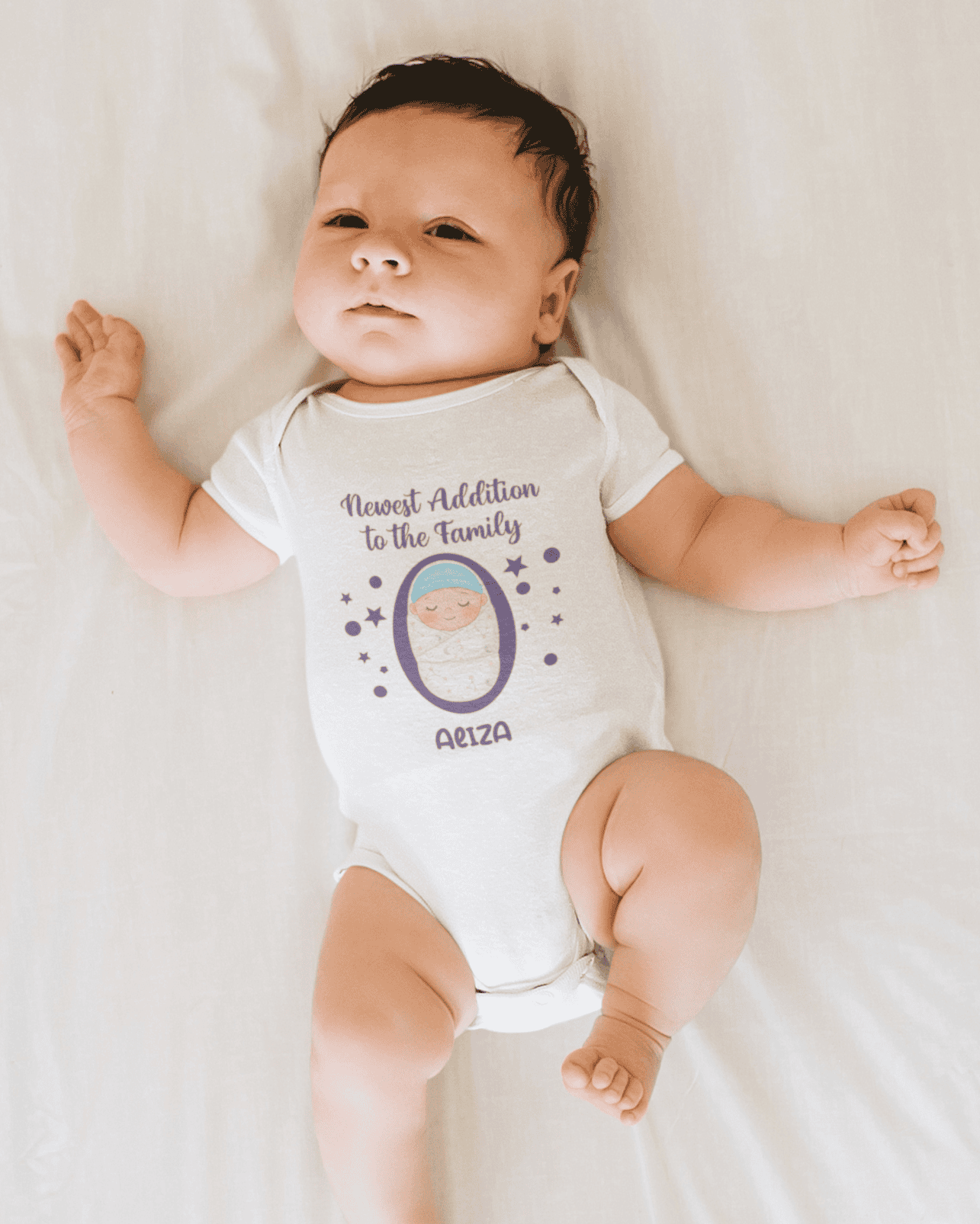 Custom Name Newest Addition New Born Rompers for Baby Girl- FunkyTeesClub