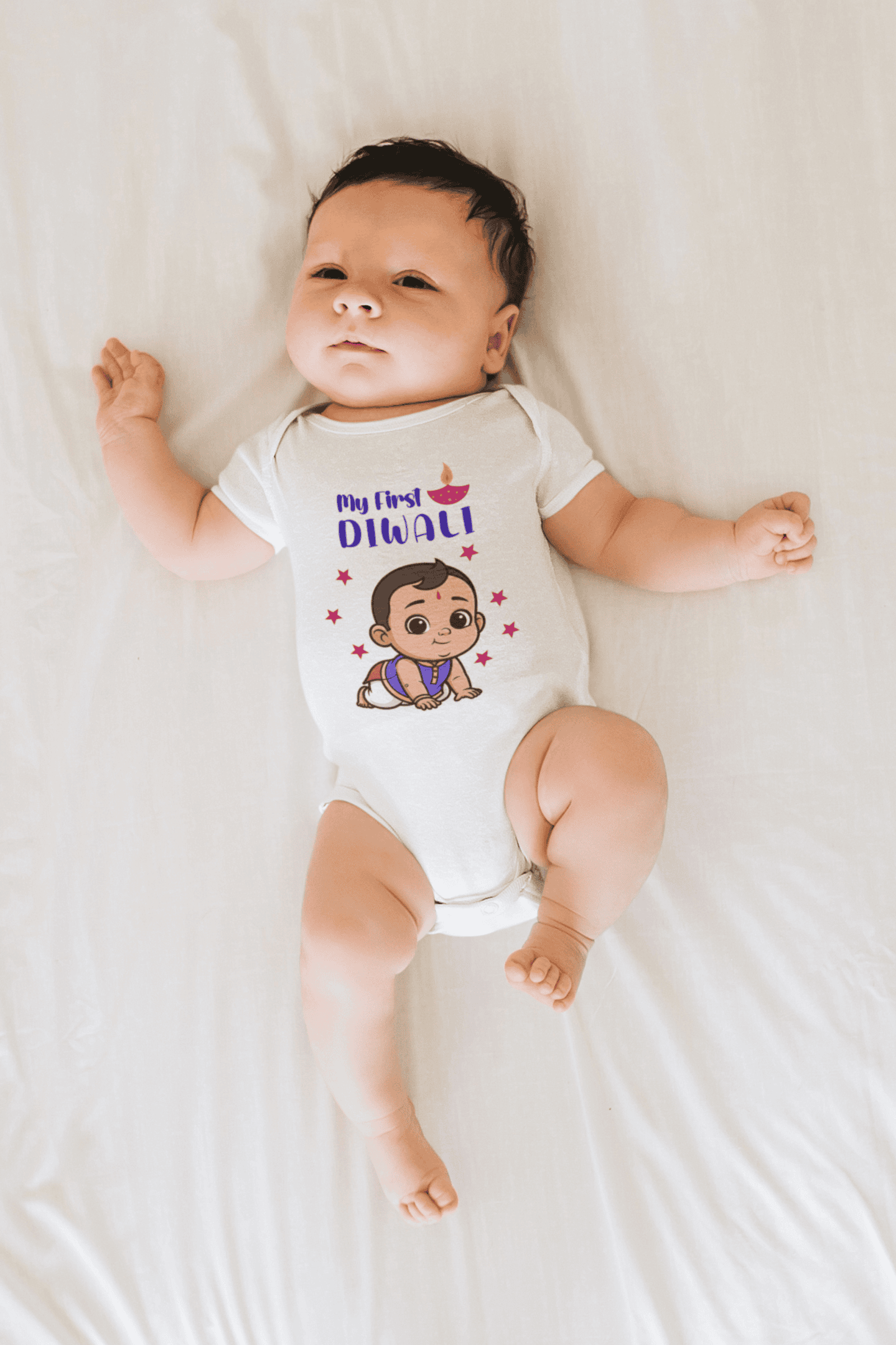 My First Diwali Cute Diwali Rompers for Baby Boy- FunkyTeesClub