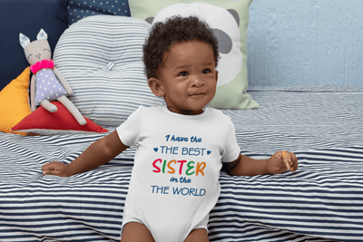 I Have The Best Sister In The World Rakshabadhan Rompers for Baby Boy- FunkyTeesClub