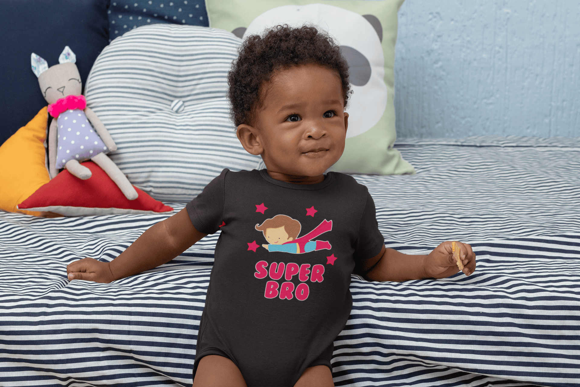 Super Brother Rakshabadhan Rompers for Baby Boy- FunkyTeesClub