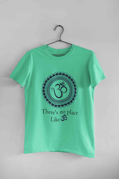 Om Yoga Mens Half Sleeves T-shirt- FunkyTeesClub
