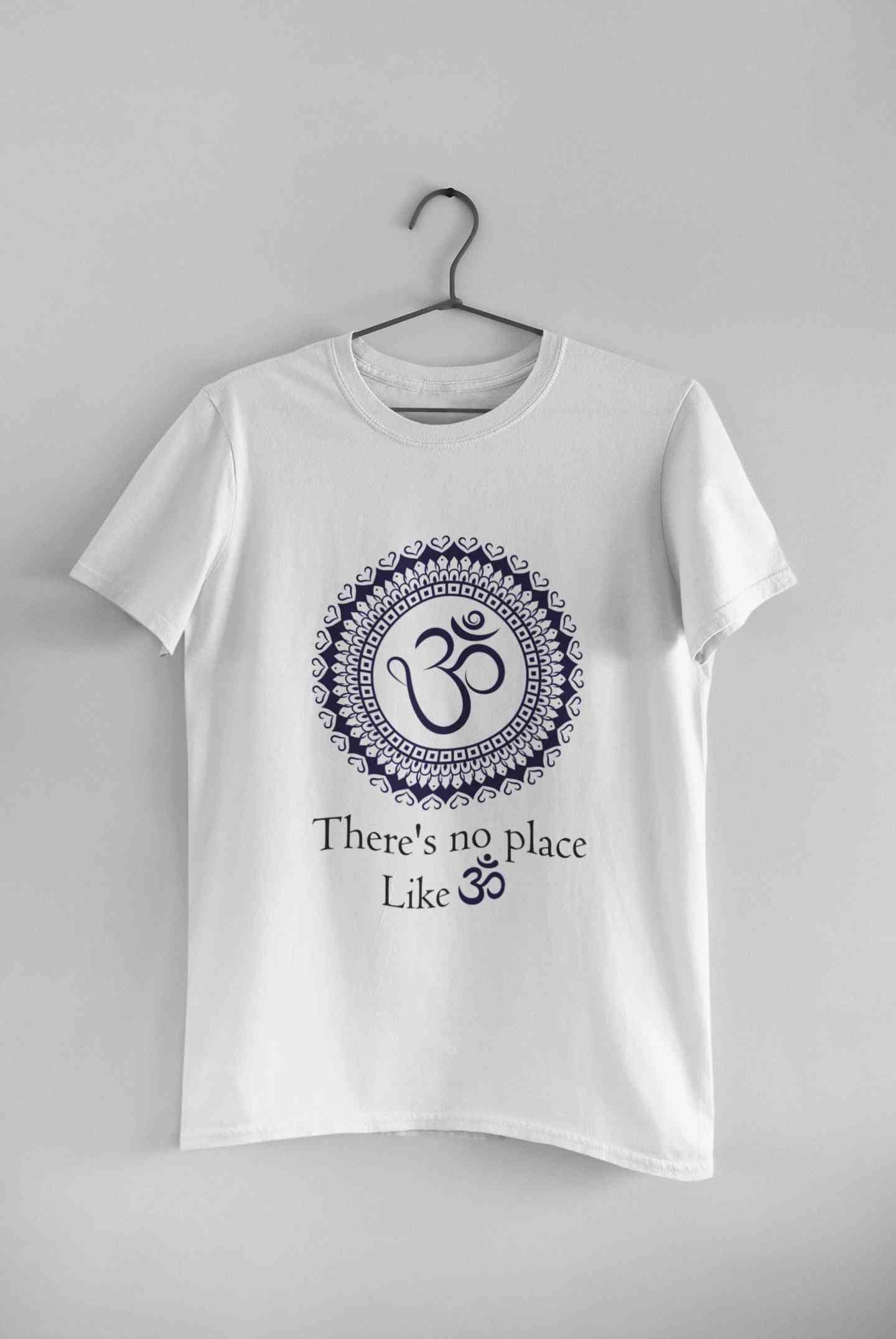 Om Yoga Mens Half Sleeves T-shirt- FunkyTeesClub