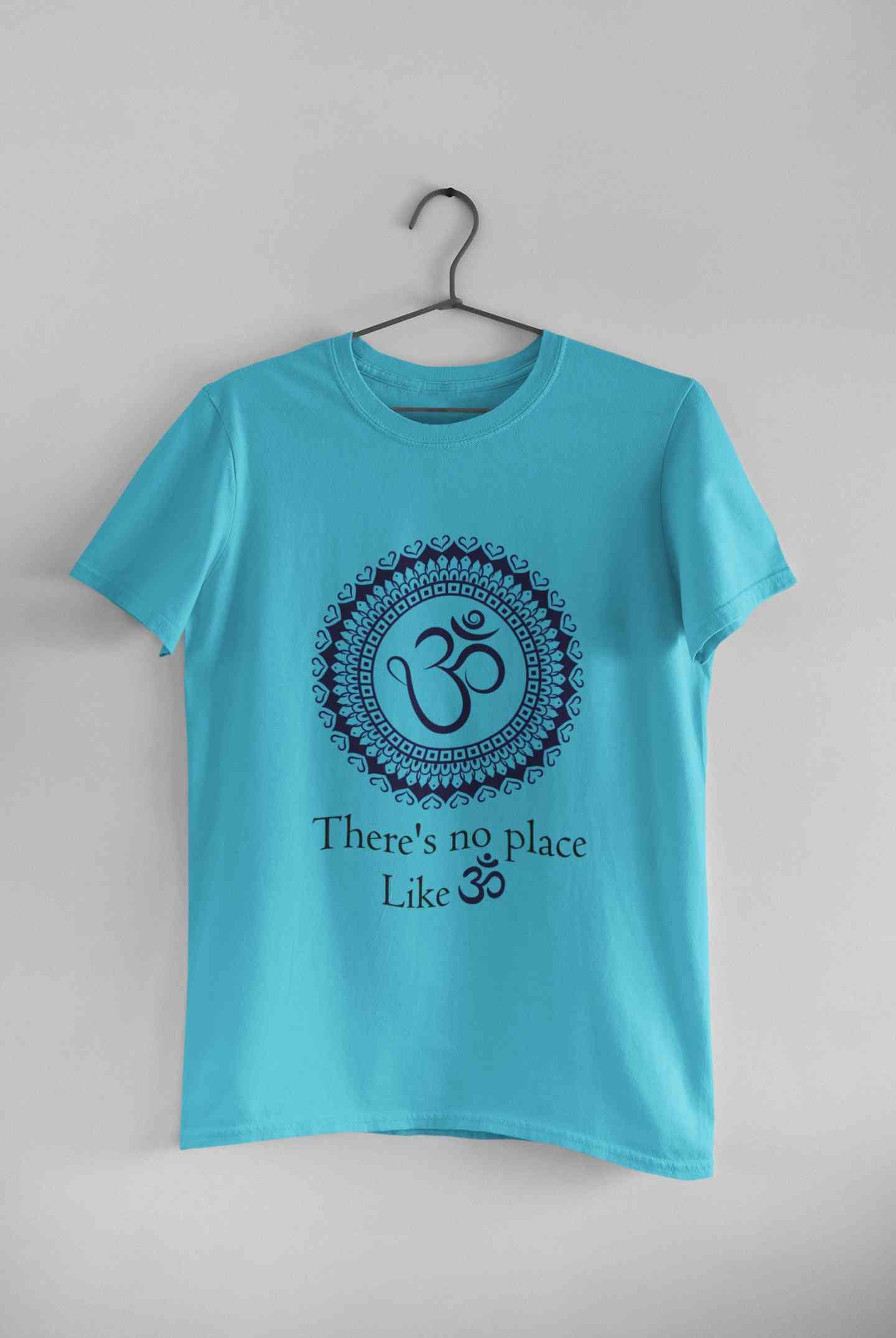 Om Yoga Mens Half Sleeves T-shirt- FunkyTeesClub