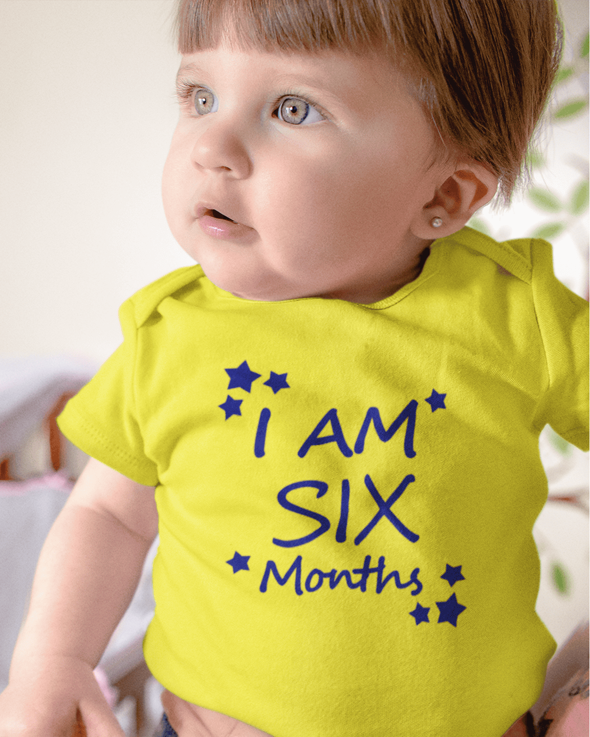 I Am Six Months Rompers for Baby Girl- FunkyTeesClub