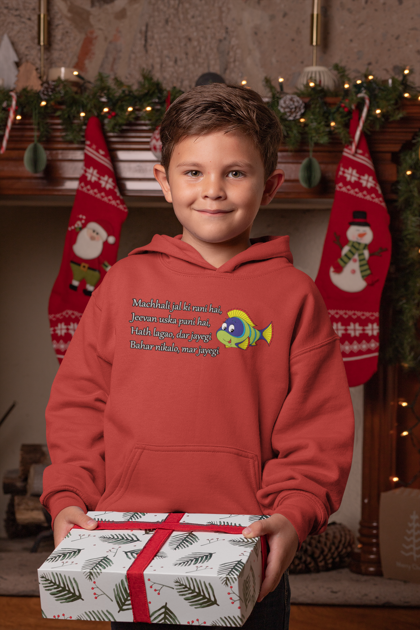 Machhali Jal Ki Rani Hai Poem Boy Hoodies-FunkyTeesClub