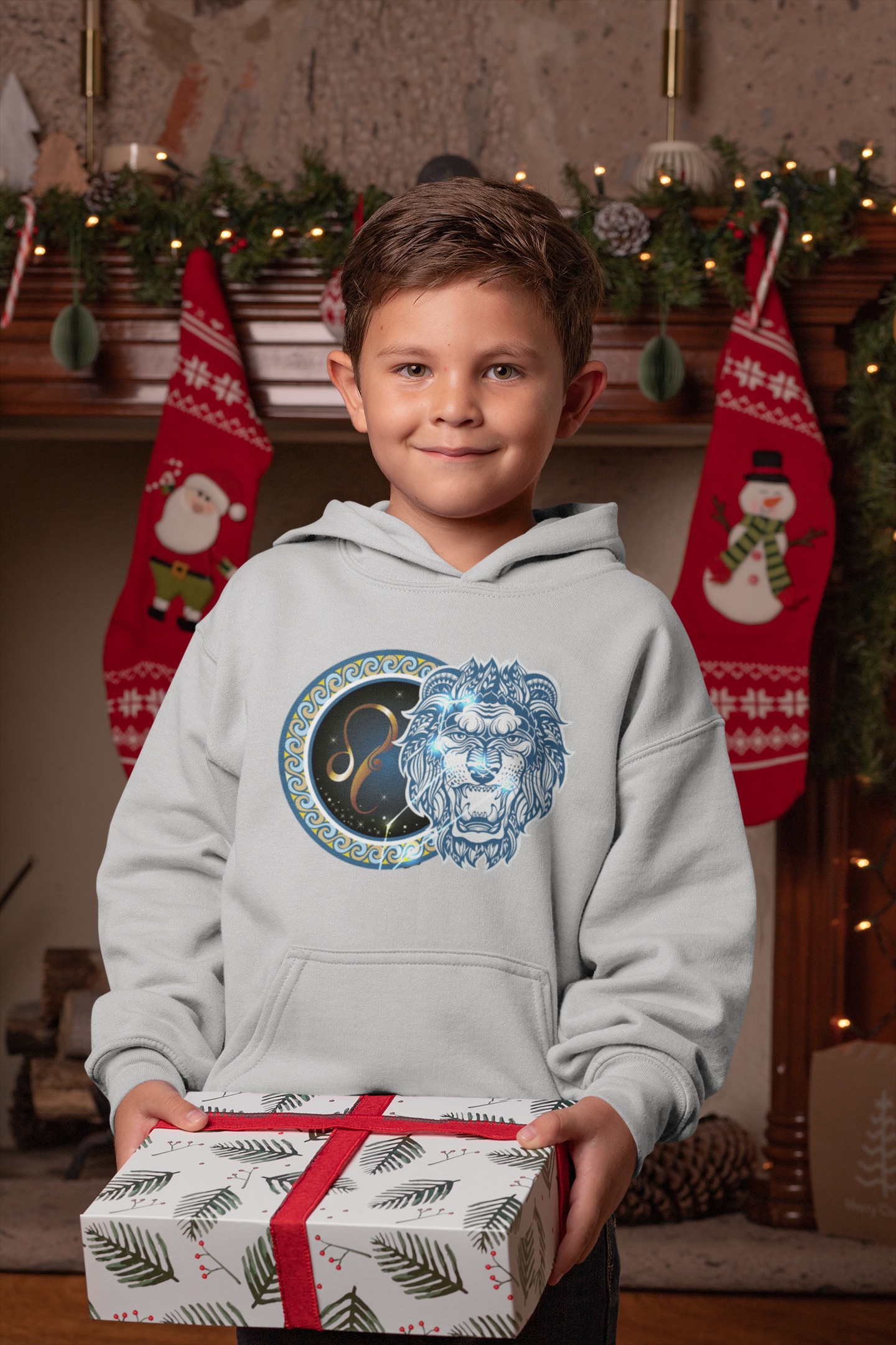 Leo Zodiac Sign Boy Hoodies-FunkyTeesClub