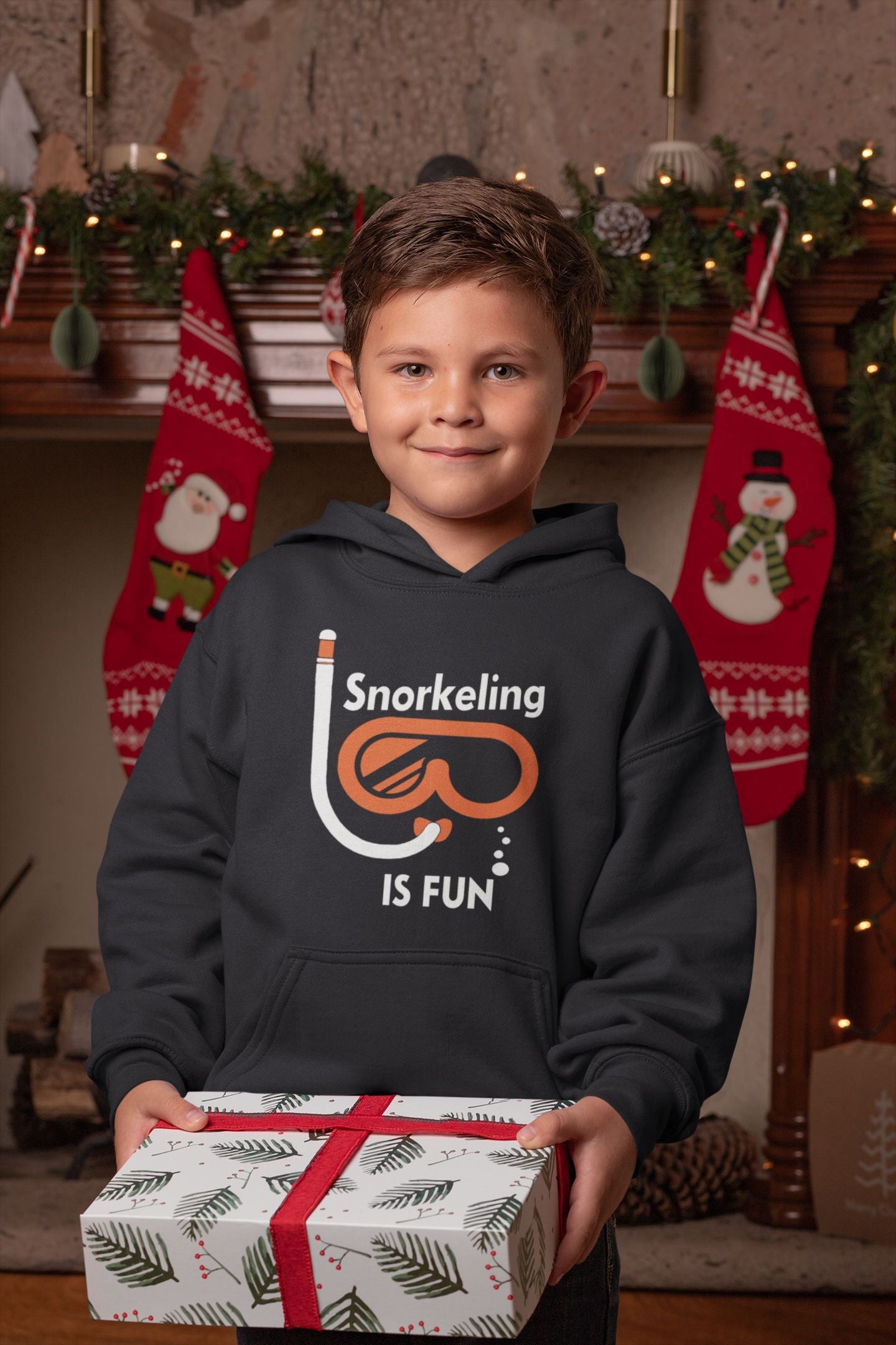 Snorkeling Is Fun Boy Hoodies-FunkyTeesClub