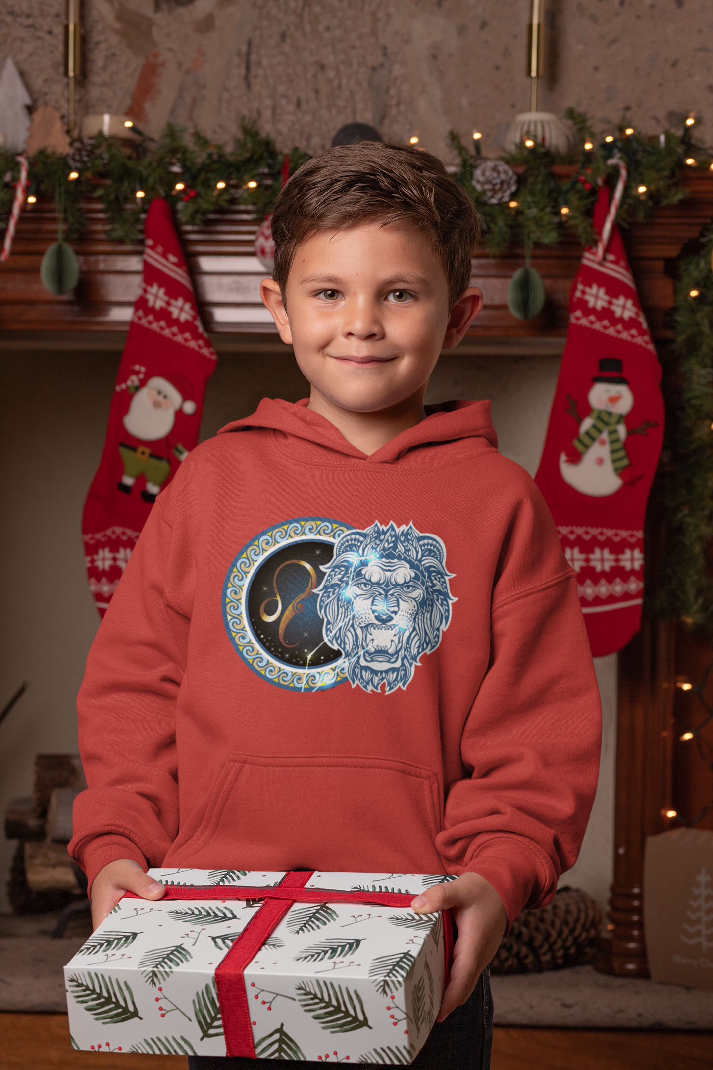 Leo Zodiac Sign Boy Hoodies-FunkyTeesClub