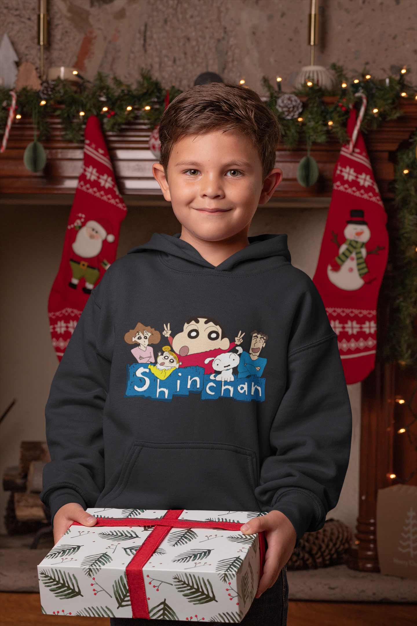 Cute Cartoon Boy Hoodies-FunkyTeesClub