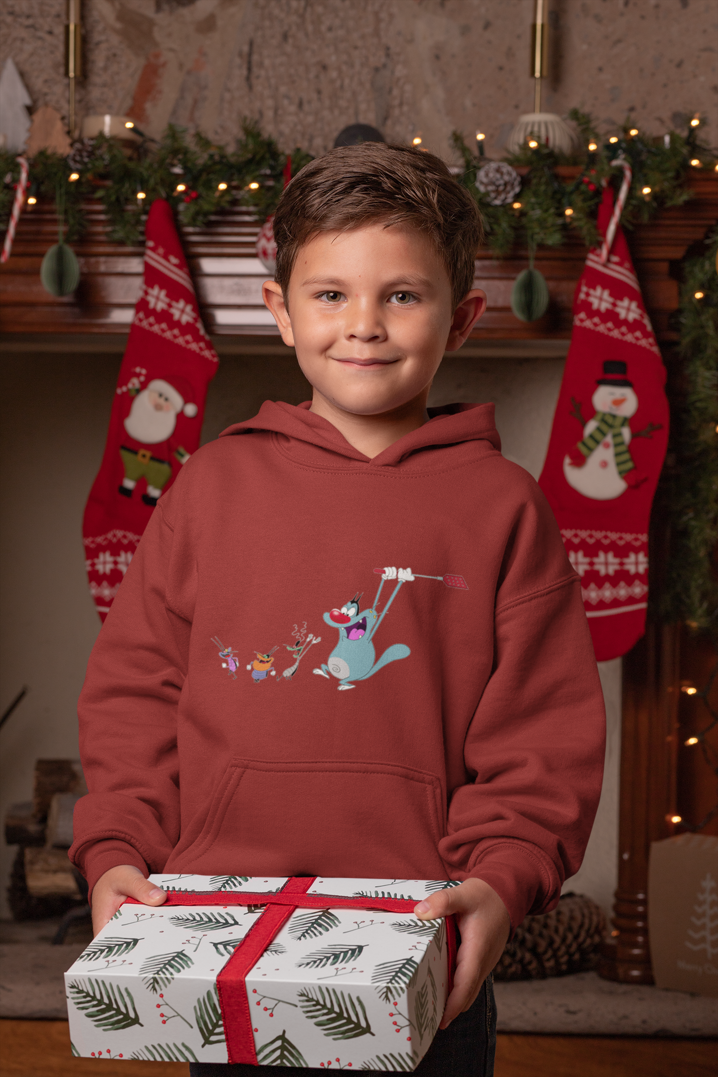 Cute Cartoon Boy Hoodies-FunkyTeesClub