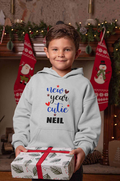 Customized Name New Year Cutie Boy Hoodies-FunkyTeesClub