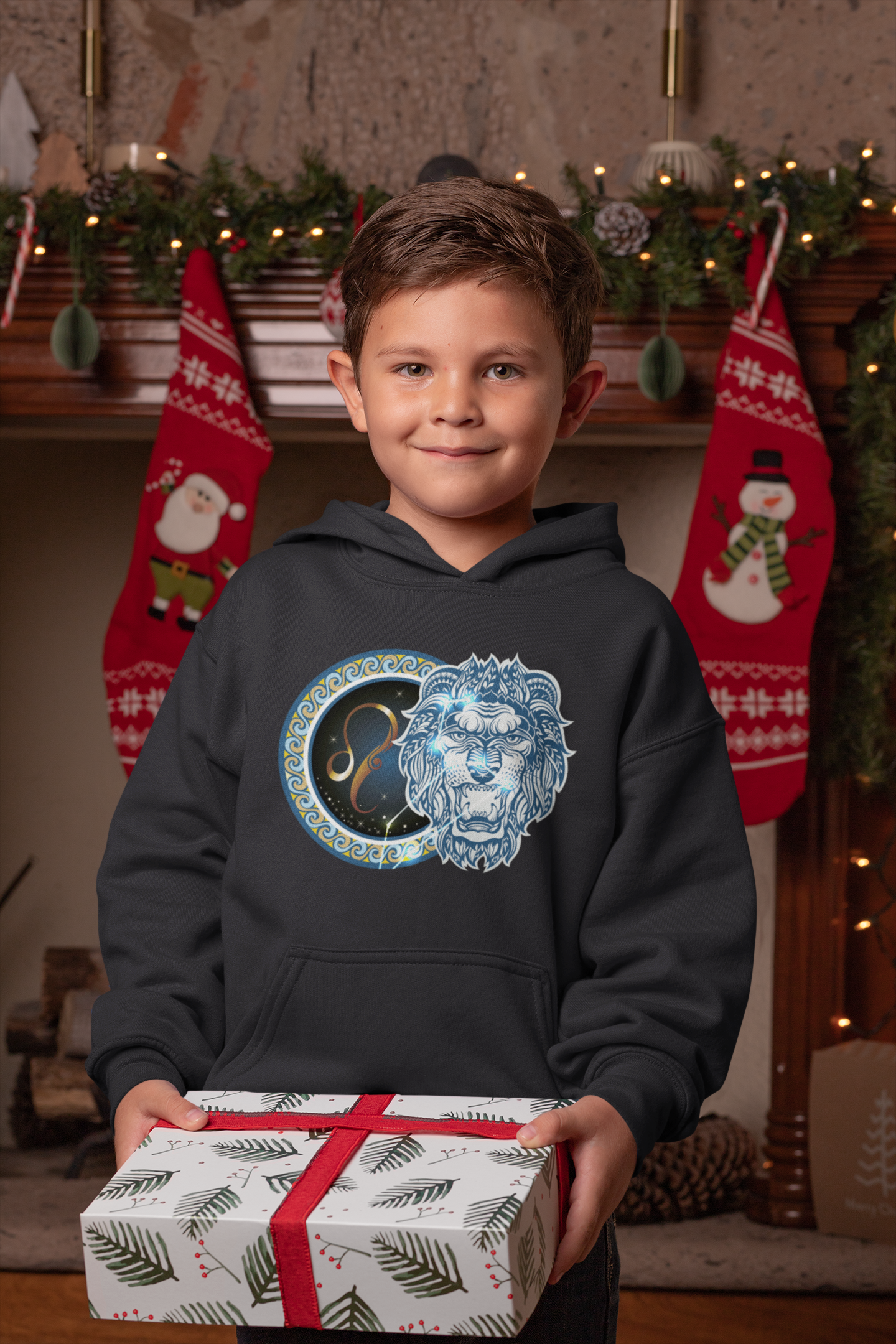 Leo Zodiac Sign Boy Hoodies-FunkyTeesClub
