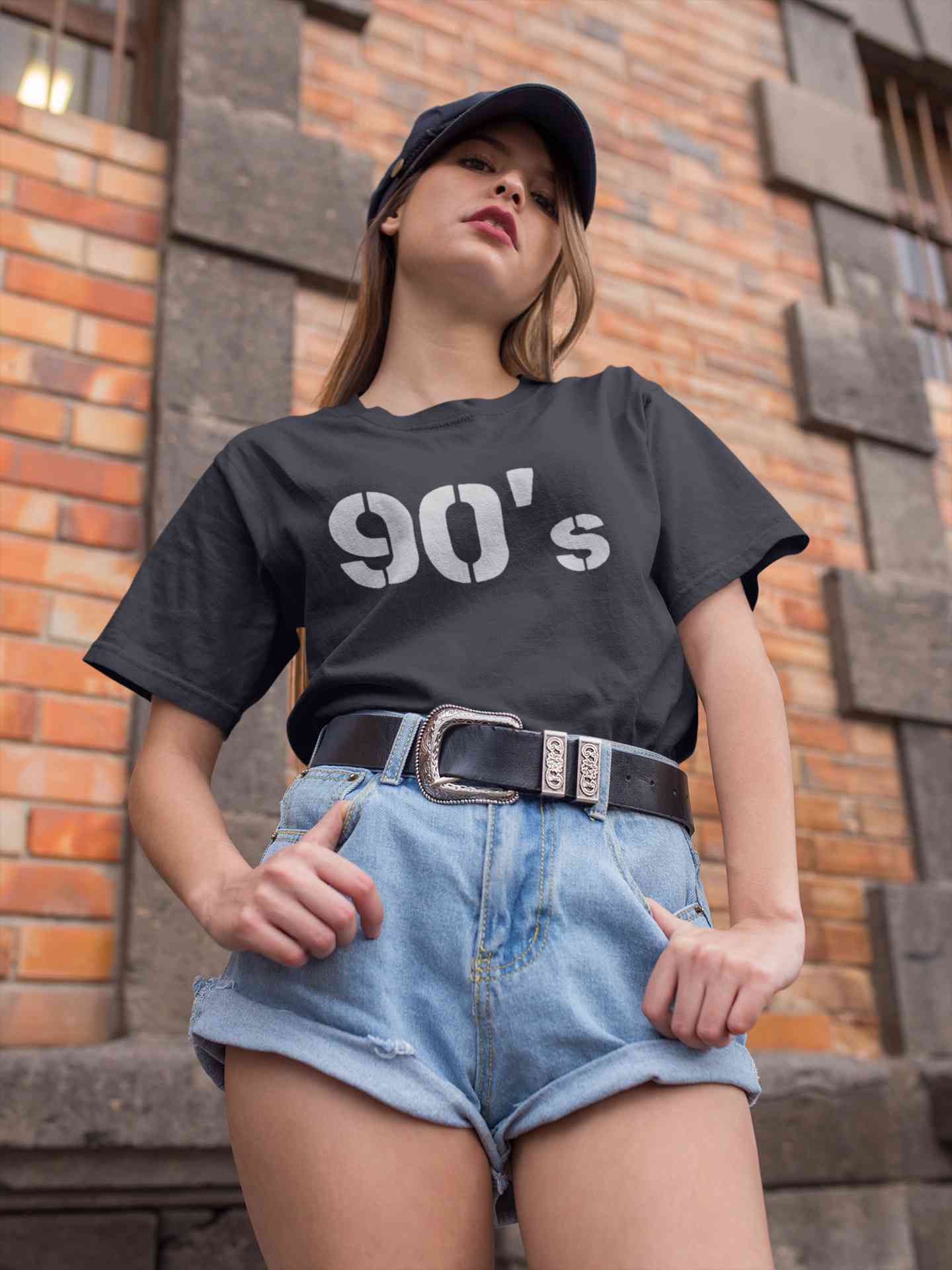 90s Women Half Sleeves T-shirt- FunkyTeesClub