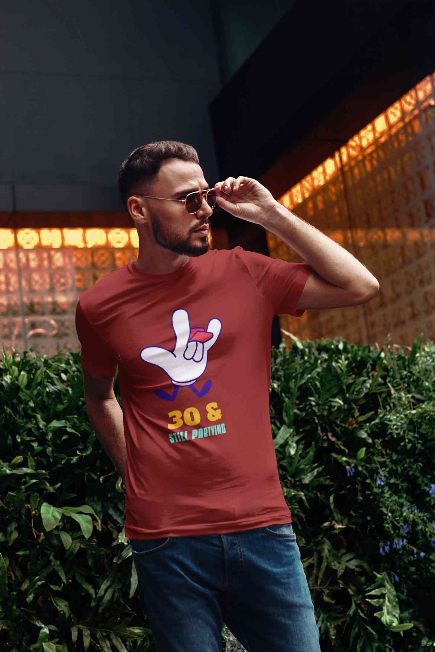 Retro 30s Inspired Graphic Mens Half Sleeves T-shirt- FunkyTeesClub