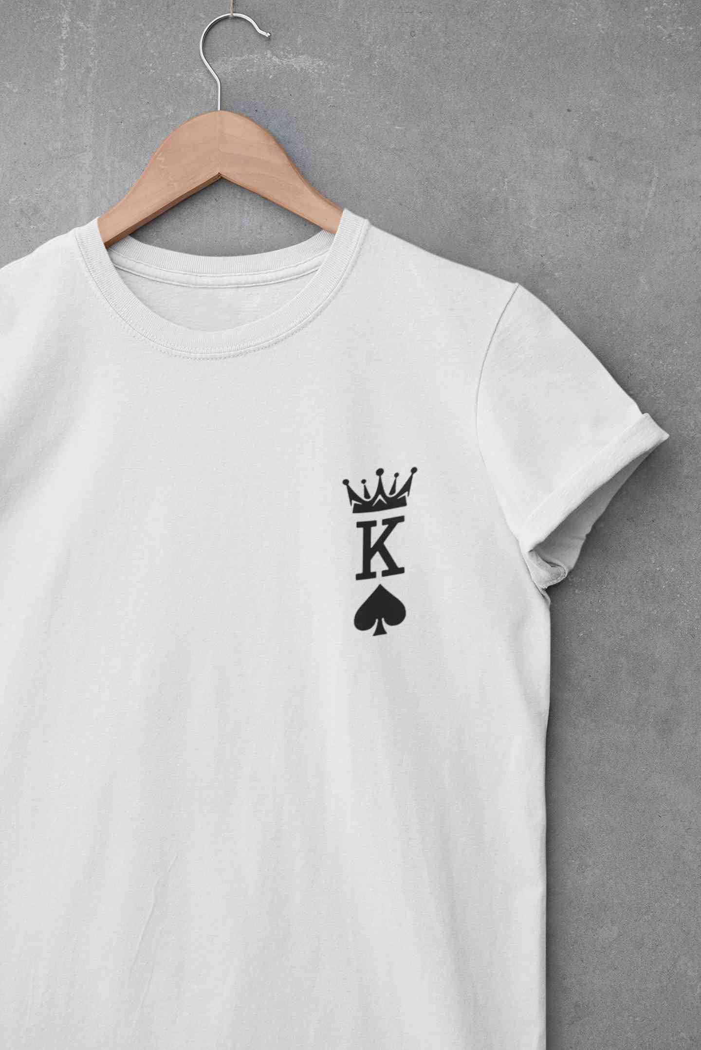Herren Krone King Of Spades Poker Side Pocket Mens Half Sleeves T-shirt- FunkyTeesClub
