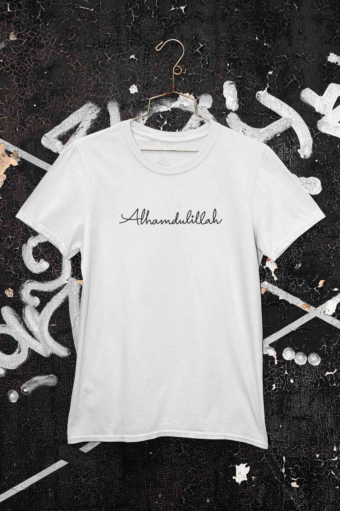 Alhamdulillah Mens Half Sleeves T-shirt- FunkyTeesClub