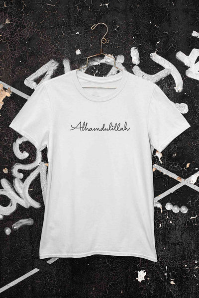Alhamdulillah Mens Half Sleeves T-shirt- FunkyTeesClub