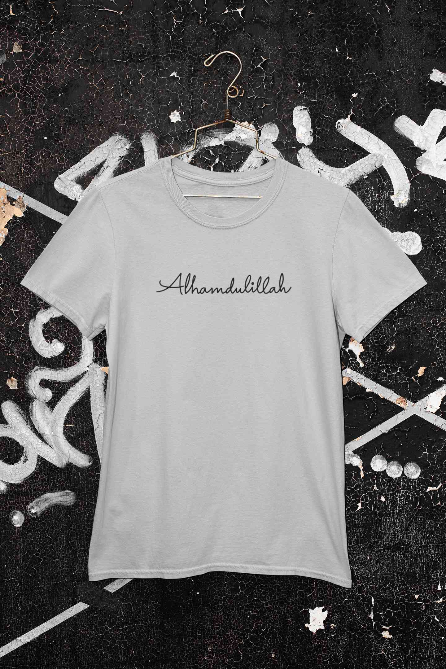 Alhamdulillah Mens Half Sleeves T-shirt- FunkyTeesClub