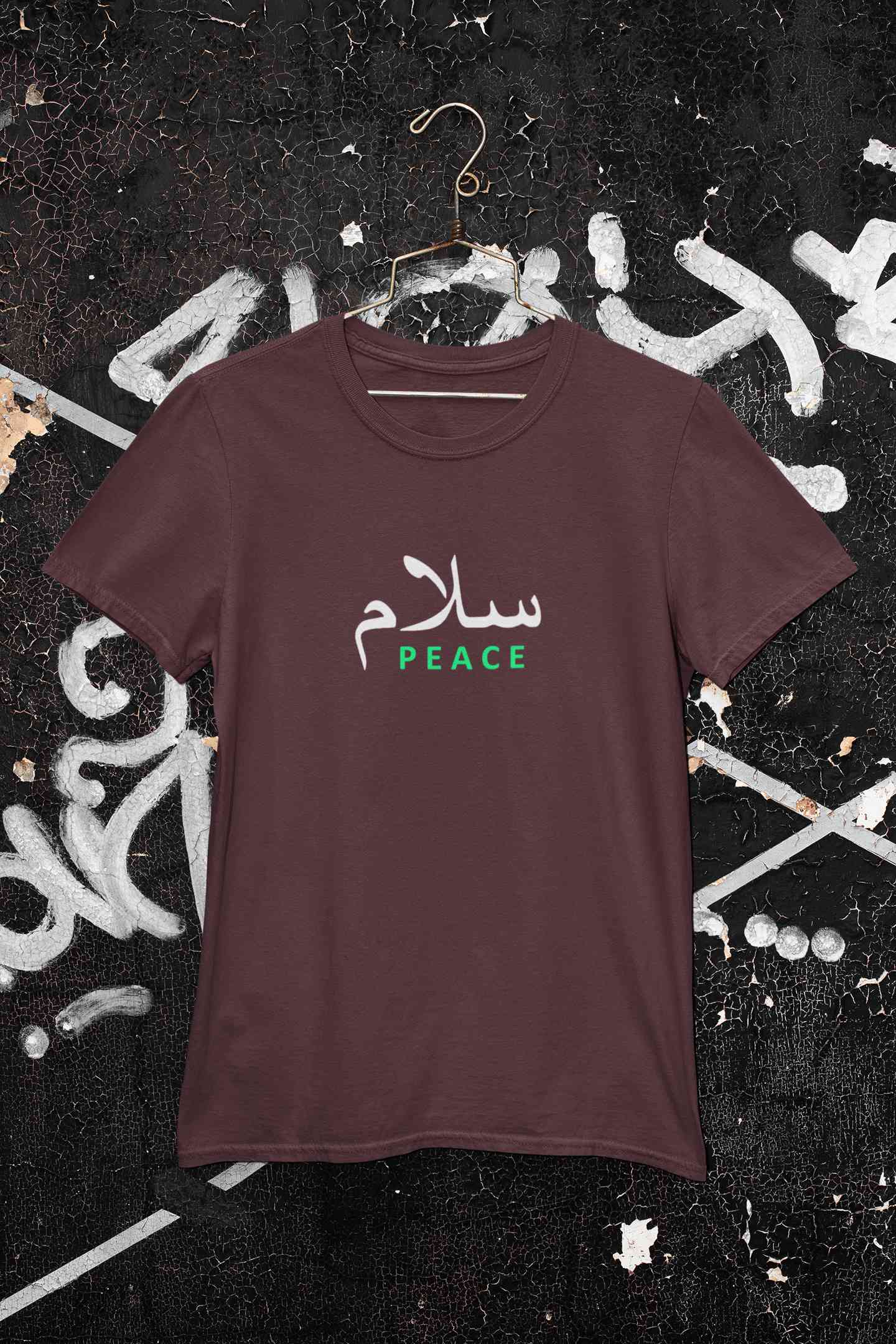 Salam Urdu Font Mens Half Sleeves T-shirt- FunkyTeesClub