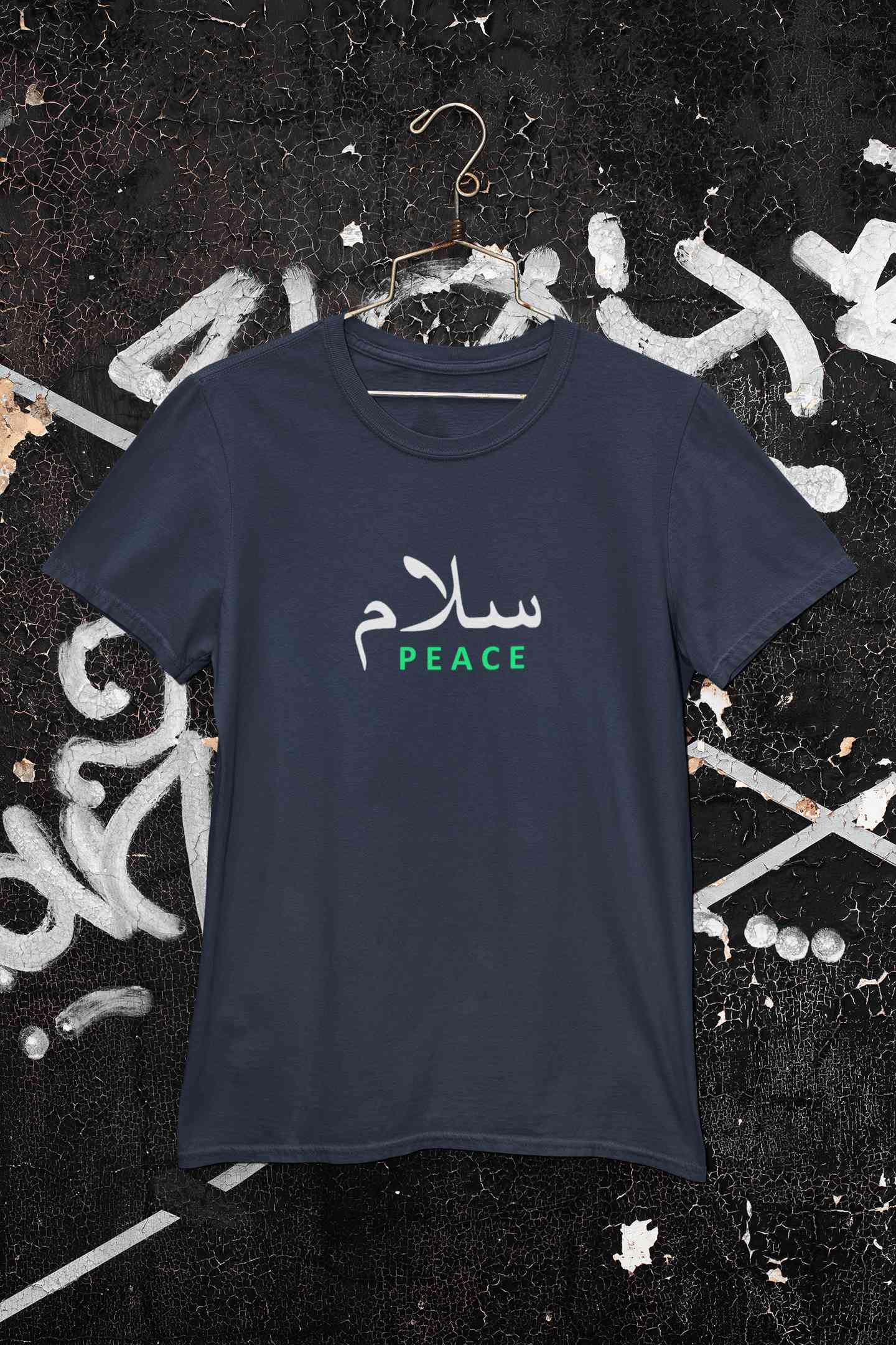 Salam Urdu Font Mens Half Sleeves T-shirt- FunkyTeesClub
