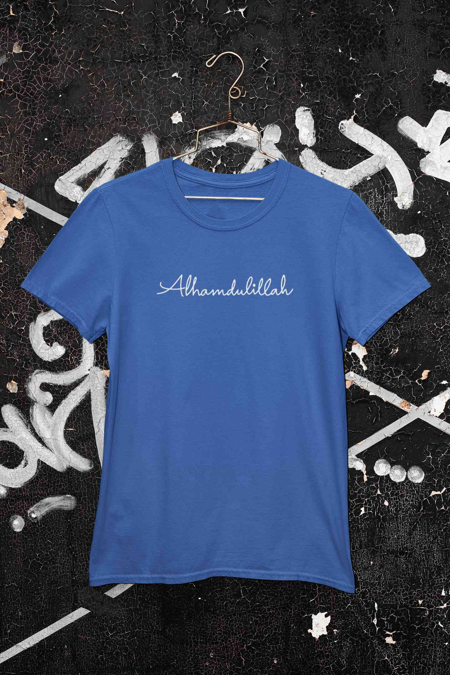 Alhamdulillah Mens Half Sleeves T-shirt- FunkyTeesClub