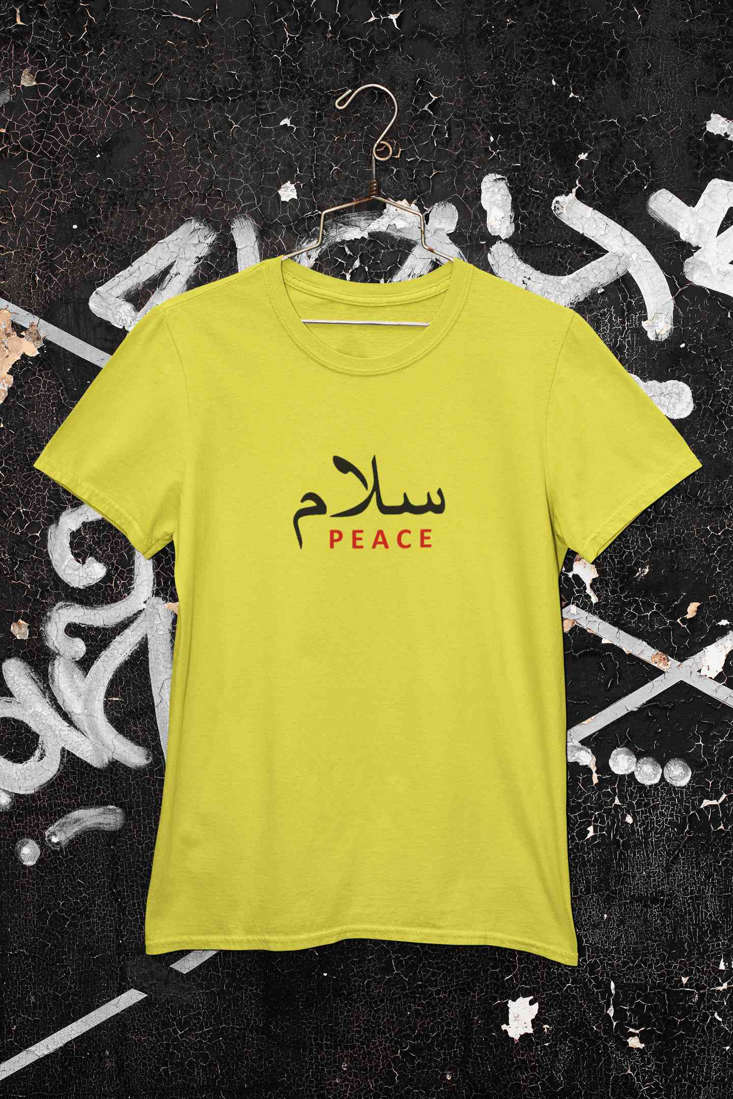 Salam Urdu Font Mens Half Sleeves T-shirt- FunkyTeesClub