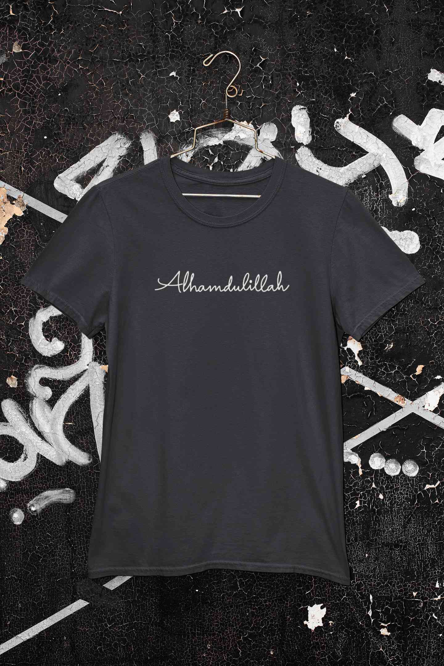 Alhamdulillah Mens Half Sleeves T-shirt- FunkyTeesClub