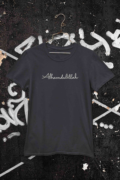 Alhamdulillah Mens Half Sleeves T-shirt- FunkyTeesClub