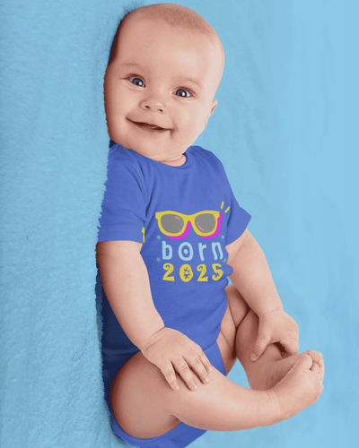 Custom Year Born In New Born Rompers for Baby Girl- FunkyTeesClub