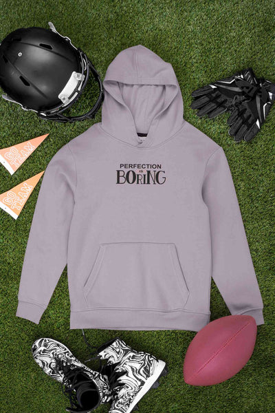 Perfection Is Boring Quotes Hoodies for Women-FunkyTeesClub