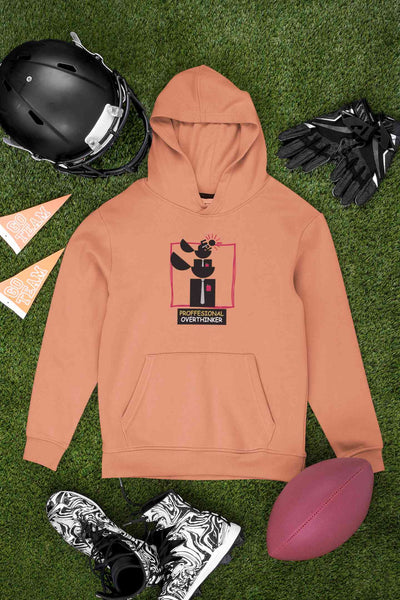 Professional Overthinker Graphics Hoodies for Women-FunkyTeesClub