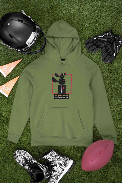 Professional Overthinker Graphics Hoodies for Women-FunkyTeesClub