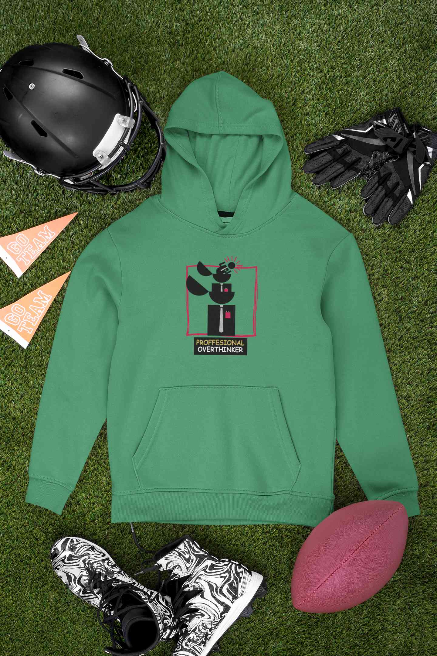 Professional Overthinker Graphics Men Hoodies-FunkyTeesClub