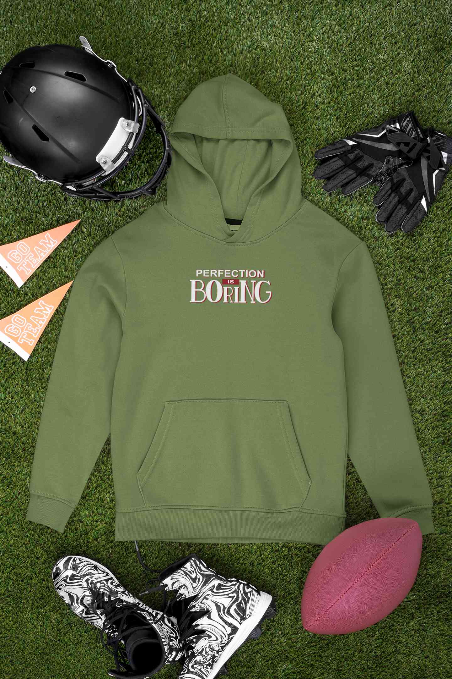 Perfection Is Boring Quotes Men Hoodies-FunkyTeesClub