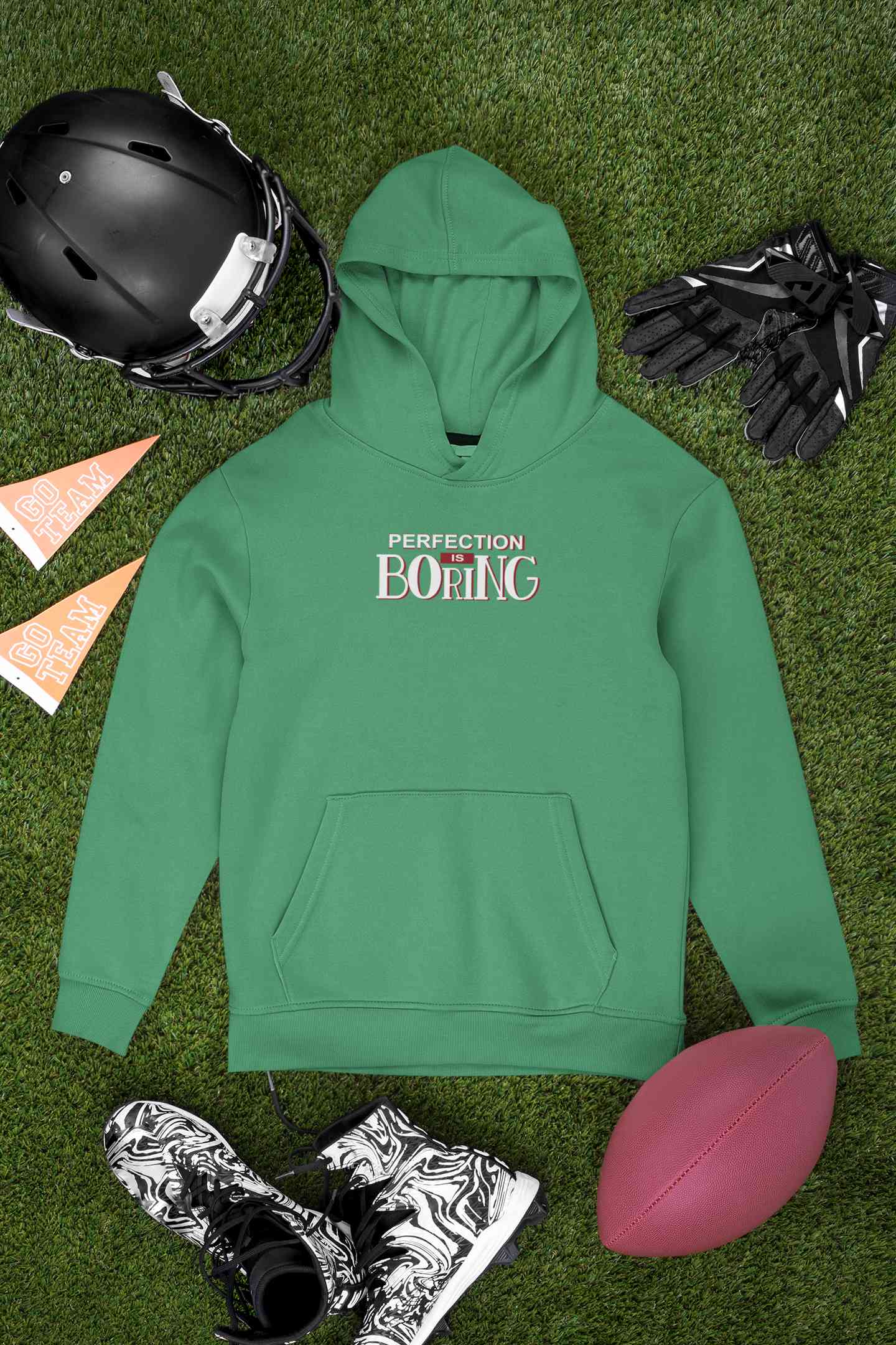 Perfection Is Boring Quotes Hoodies for Women-FunkyTeesClub
