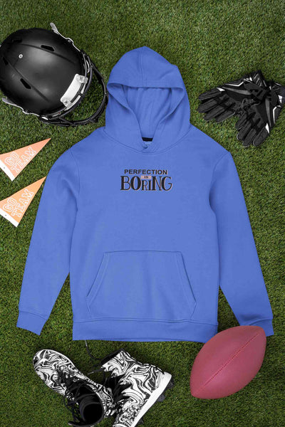 Perfection Is Boring Quotes Hoodies for Women-FunkyTeesClub
