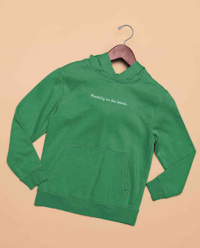 Mentally On The Beach Minimals Hoodies for Women-FunkyTeesClub