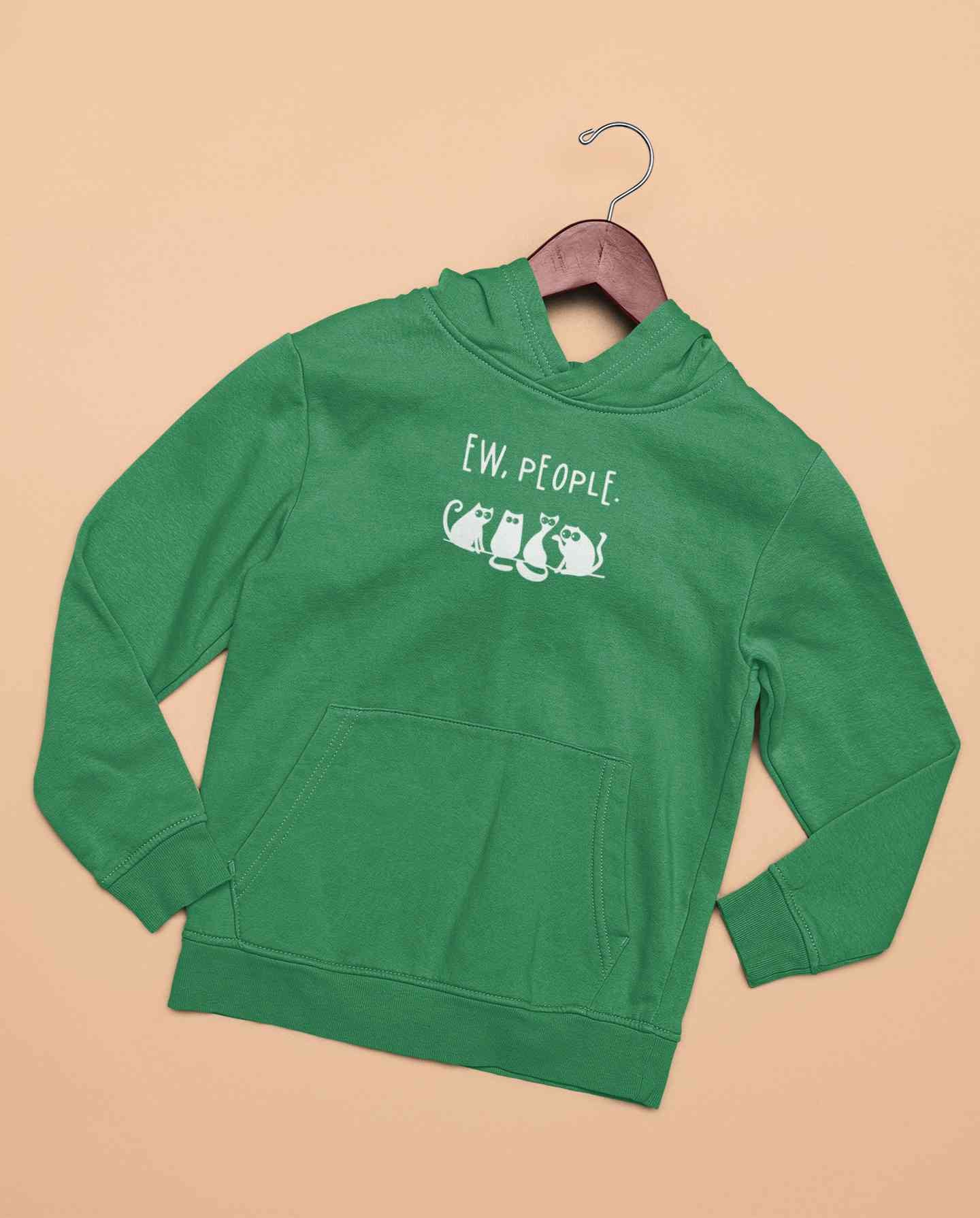 Ew People Funny Cartoon Graphics Quotes Men Hoodies-FunkyTeesClub