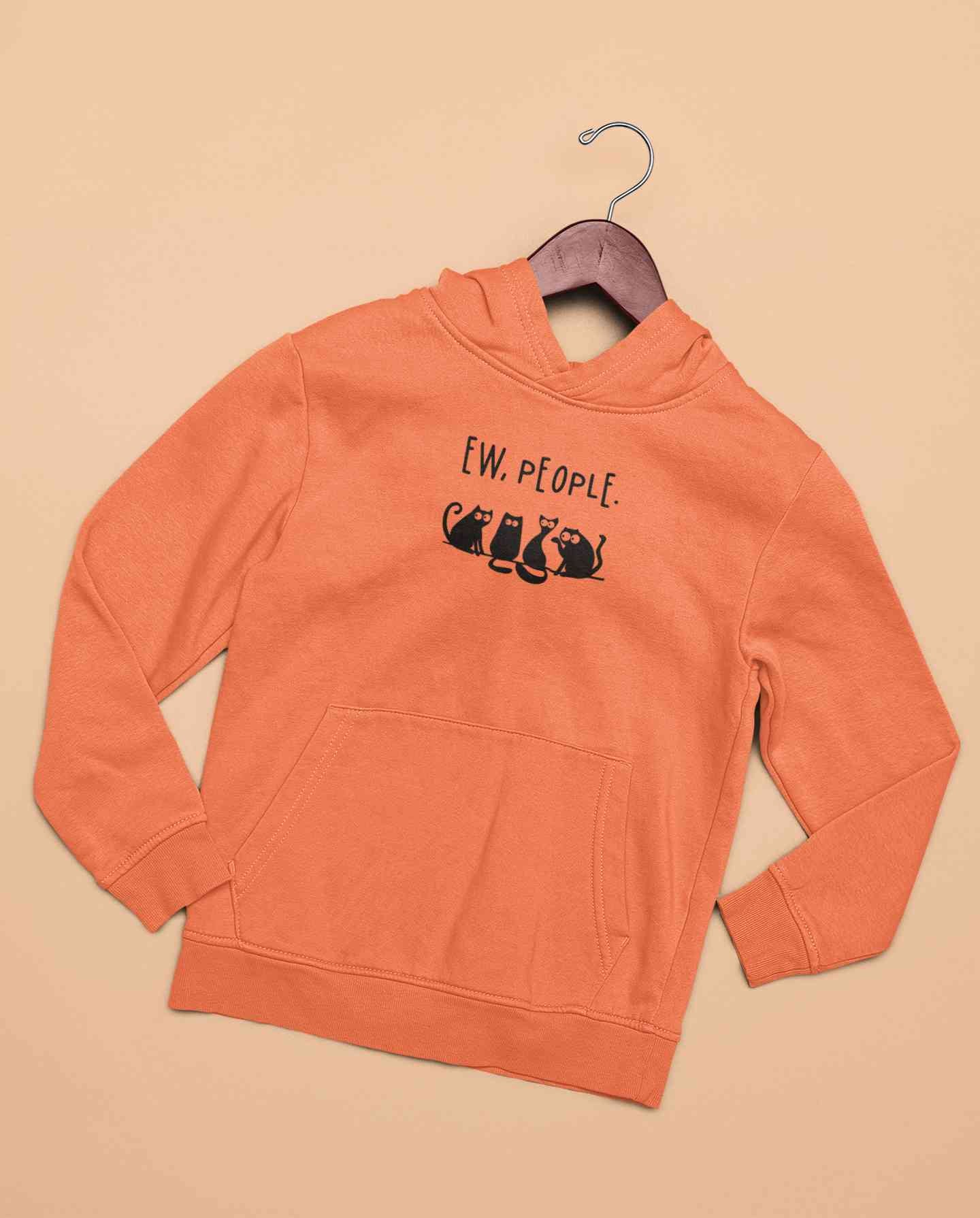 Ew People Funny Cartoon Graphics Quotes Men Hoodies-FunkyTeesClub