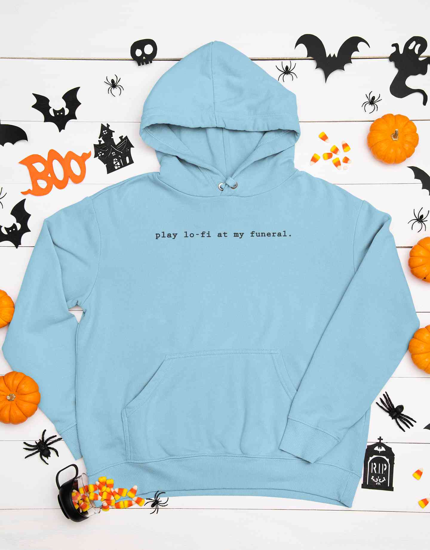 Play Lofi At My Funeral Minimals Men Hoodies-FunkyTeesClub